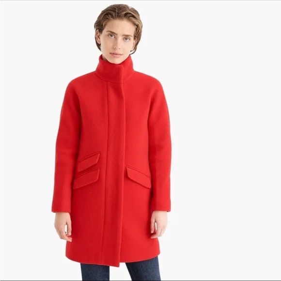 J Crew Cacoon Italian stadium wool coat. Looks brand new !! Christmas time!! - Picture 2 of 11